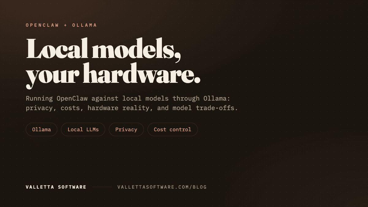 OpenClaw with Ollama: running local models self-hosted, hardware and model trade-offs