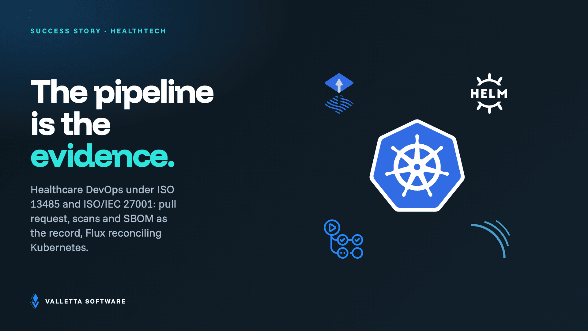 Healthcare DevOps Under ISO 13485 and ISO 27001: Traceability as a Side Effect of the Pipeline