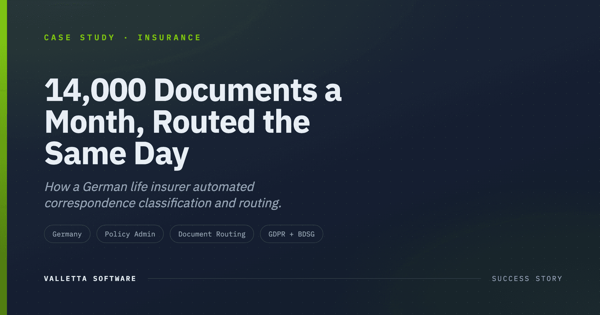 How a German Insurer Cleared Its Correspondence Backlog With Same-Day Routing