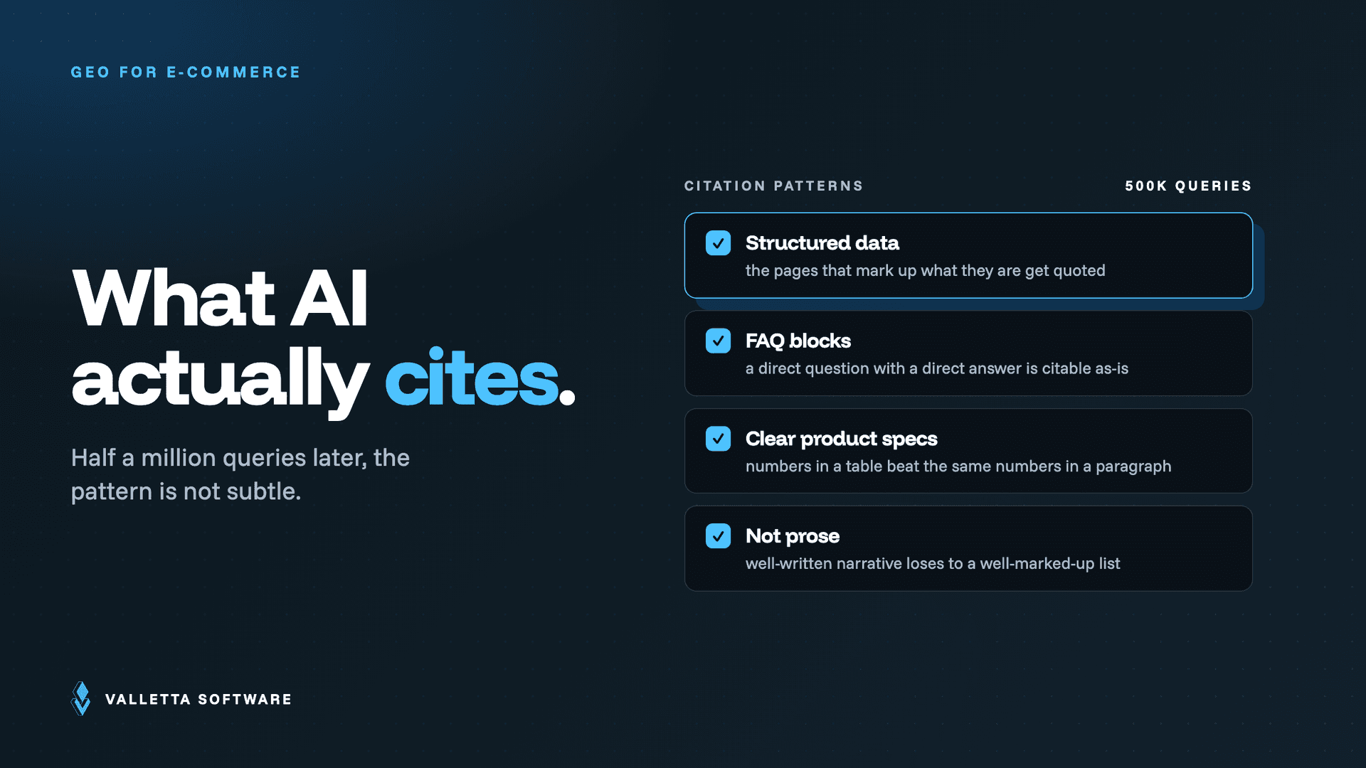 GEO for E-commerce: 500K Queries to AI Citations (2025)