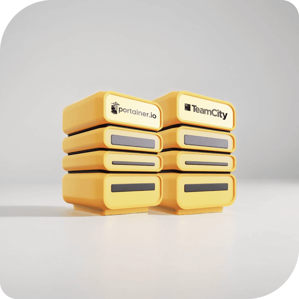 Optimized container management with Portainer and automated CI/CD pipelines with TeamCity