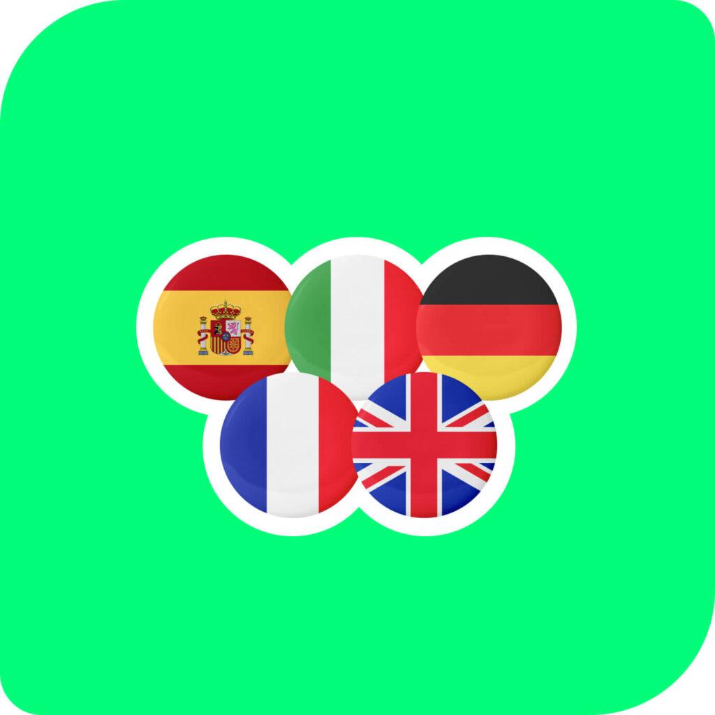 Localization for major languages