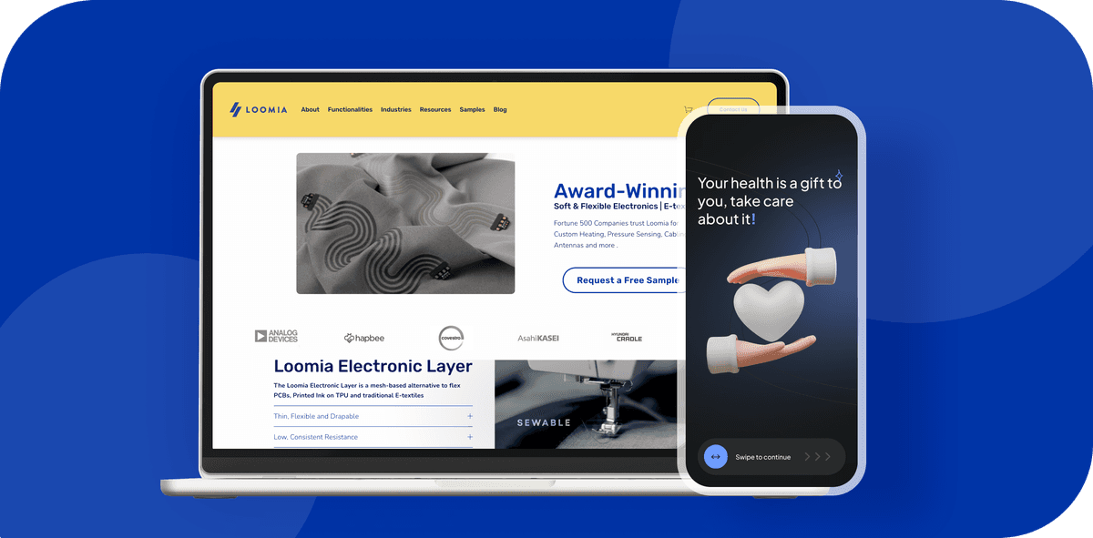 Loomia: Web & Mobile NFC App Powered by Blockchain